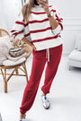 Red Stripe Pullover Set Florida Girl Fashion Boutique