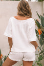 Off Shoulder Raw Hem Set Florida Girl Fashion Boutique