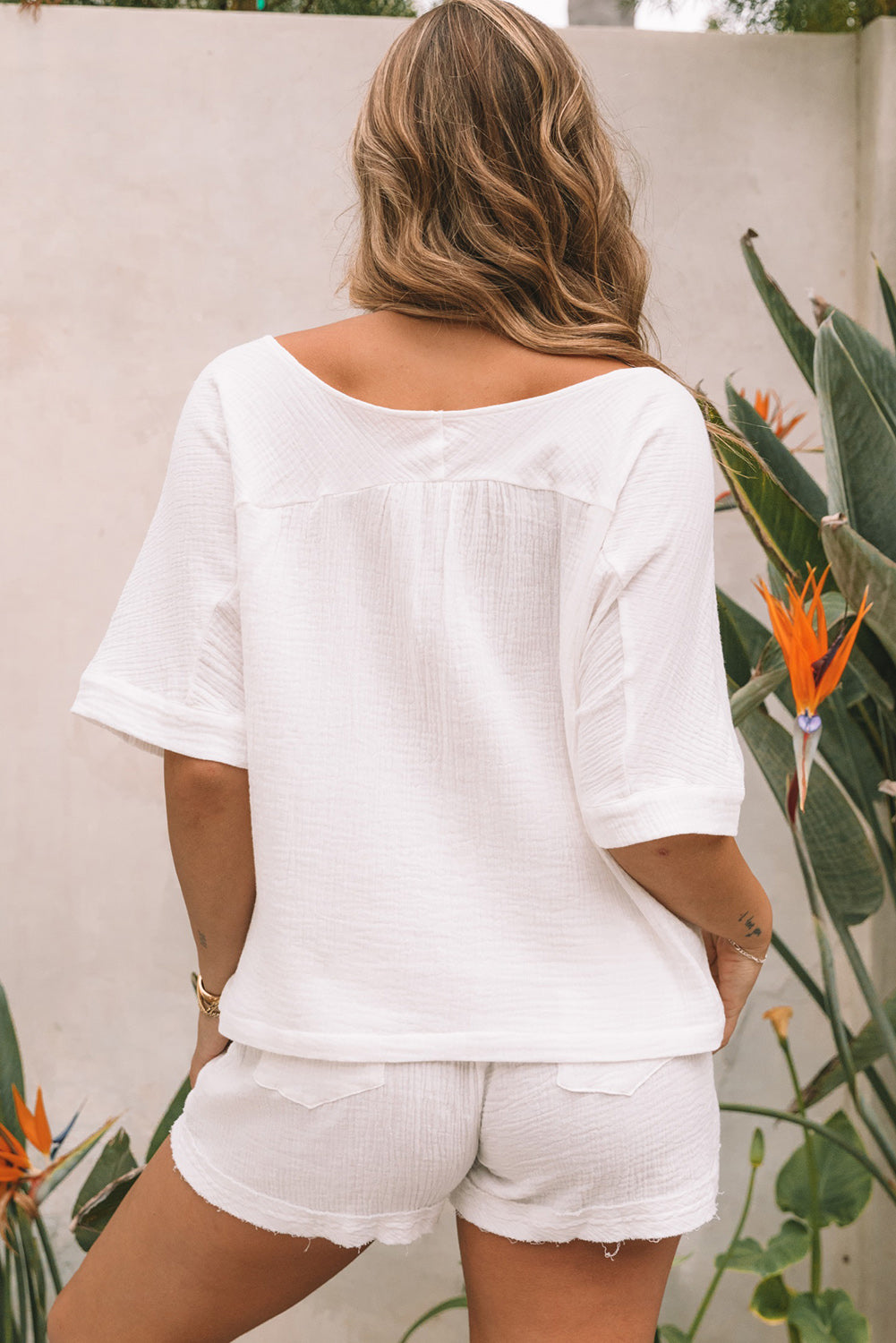 Off Shoulder Raw Hem Set Florida Girl Fashion Boutique