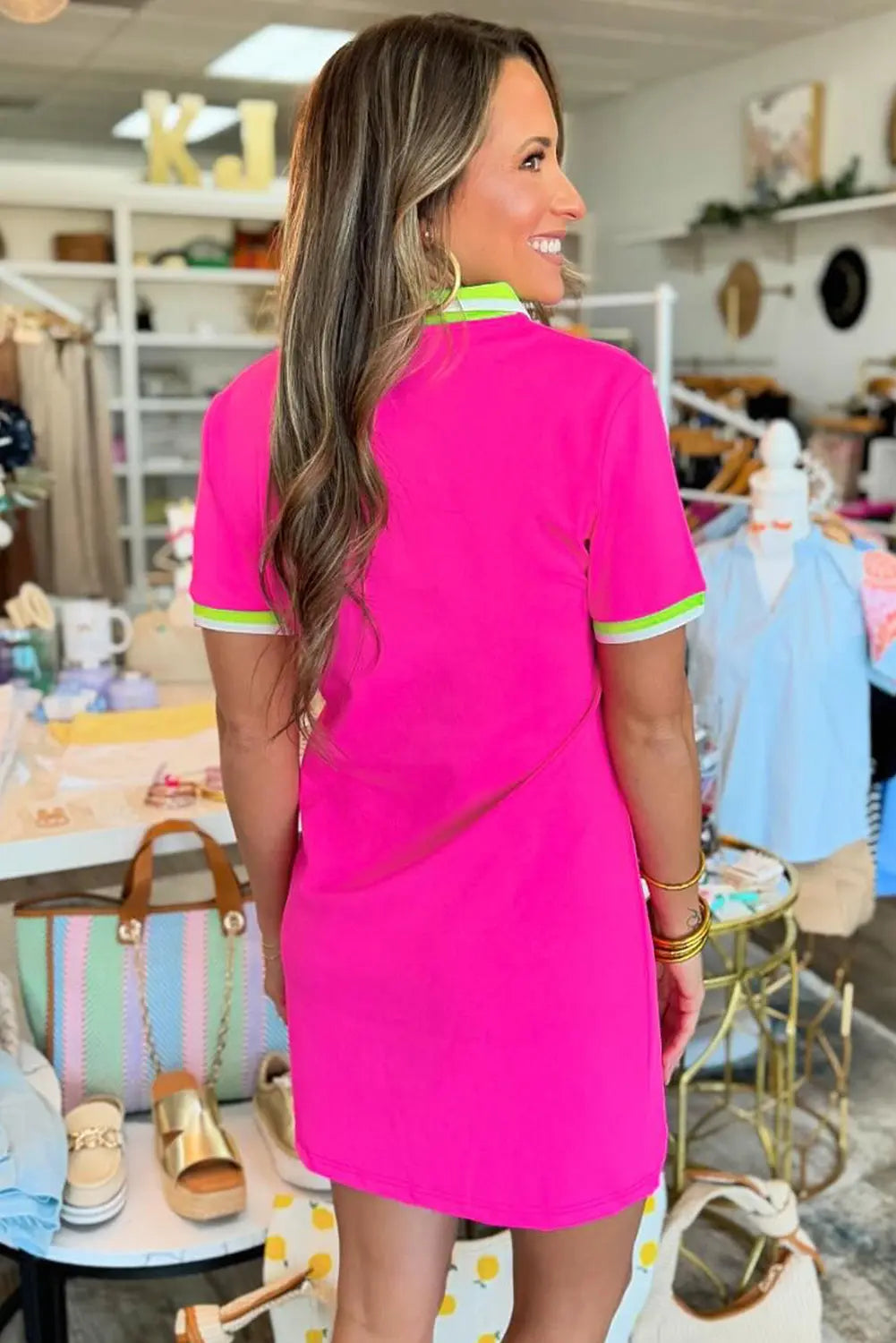 Hot Pink T Shirt Dress Florida Girl Fashion Boutique