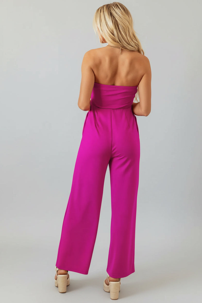 Bowknot Strapless Jumpsuit Florida Girl Fashion Boutique