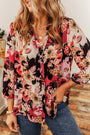 Multicolor Floral Print Blouse Florida Girl Fashion Boutique