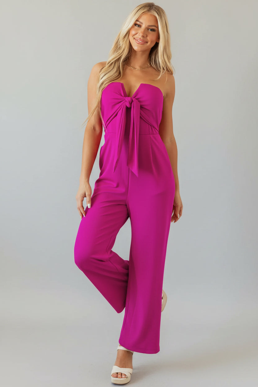 Bowknot Strapless Jumpsuit Florida Girl Fashion Boutique