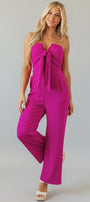 Bowknot Strapless Jumpsuit Florida Girl Fashion Boutique