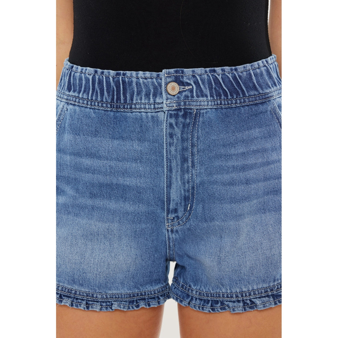KanCan Ruffle Hem Denim Shorts Florida Girl Fashion Boutique