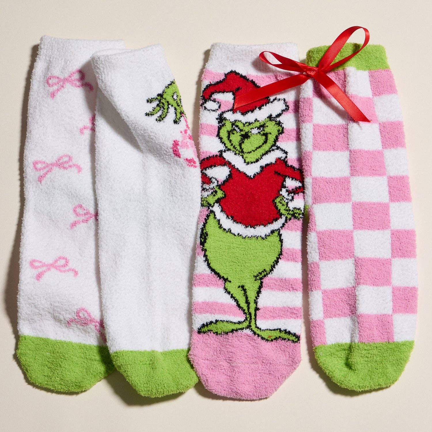 Holiday Sock Gift Set with Green Monster Designs Frem