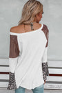 Shimmer Shoulder Leopard Bell Sleeve Top Florida Girl Fashion Boutique