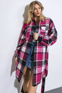 A plaid midi jacket-IJ10159 FLYING TOMATO
