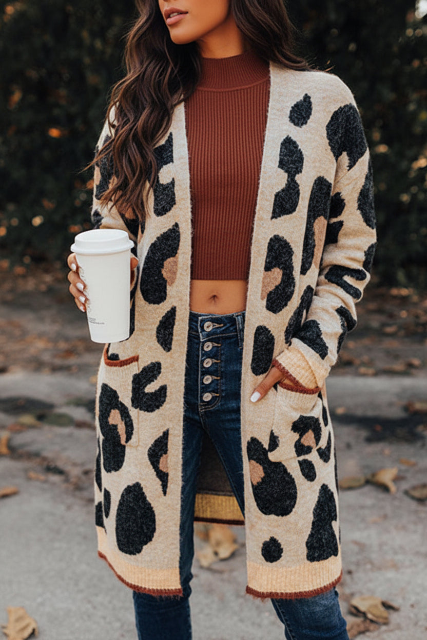 Leopard Print Midi Cardigan Florida Girl Fashion Boutique