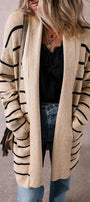 Black Stripe Shawl Cardi Florida Girl Fashion Boutique