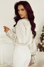 Sequin Cuff Bubble Sleeve Blouse Florida Girl Fashion Boutique