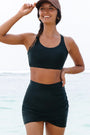 Black Crossover Bikini Tank and Skort Swimwear Florida Girl Fashion Boutique