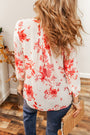 White Floral Blouse Florida Girl Fashion Boutique
