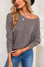 Textured Dolman Sweater Florida Girl Fashion Boutique