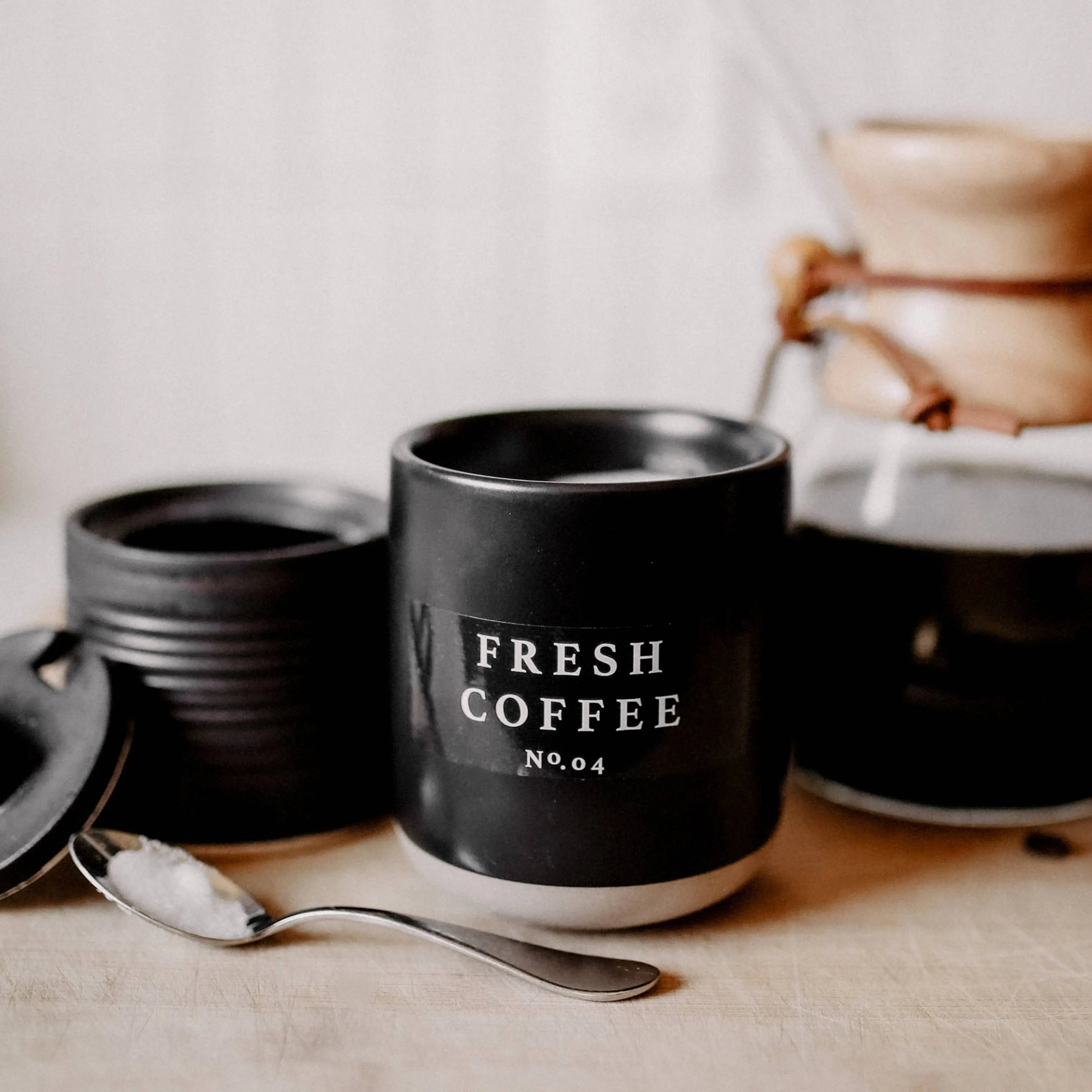 Fresh Coffee 12 oz Soy Candle Sweet Water Decor