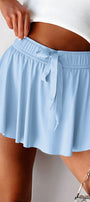 Drawstring High Waist Lined Tennis Skort Florida Girl Fashion Boutique