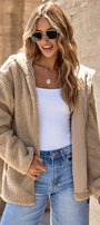 Teddy Bear Zip Up Hoodie Florida Girl Fashion Boutique