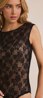 Sheer Romance Floral Lace Bodysuit