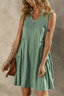 V Neck Tiered Ruffled Flowy Dress Florida Girl Fashion Boutique