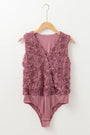 Floral Textured Bodysuit Florida Girl Fashion Boutique