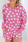 Pink and White Heart Lounge Set Florida Girl Fashion Boutique