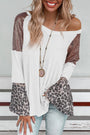 Shimmer Shoulder Leopard Bell Sleeve Top Florida Girl Fashion Boutique