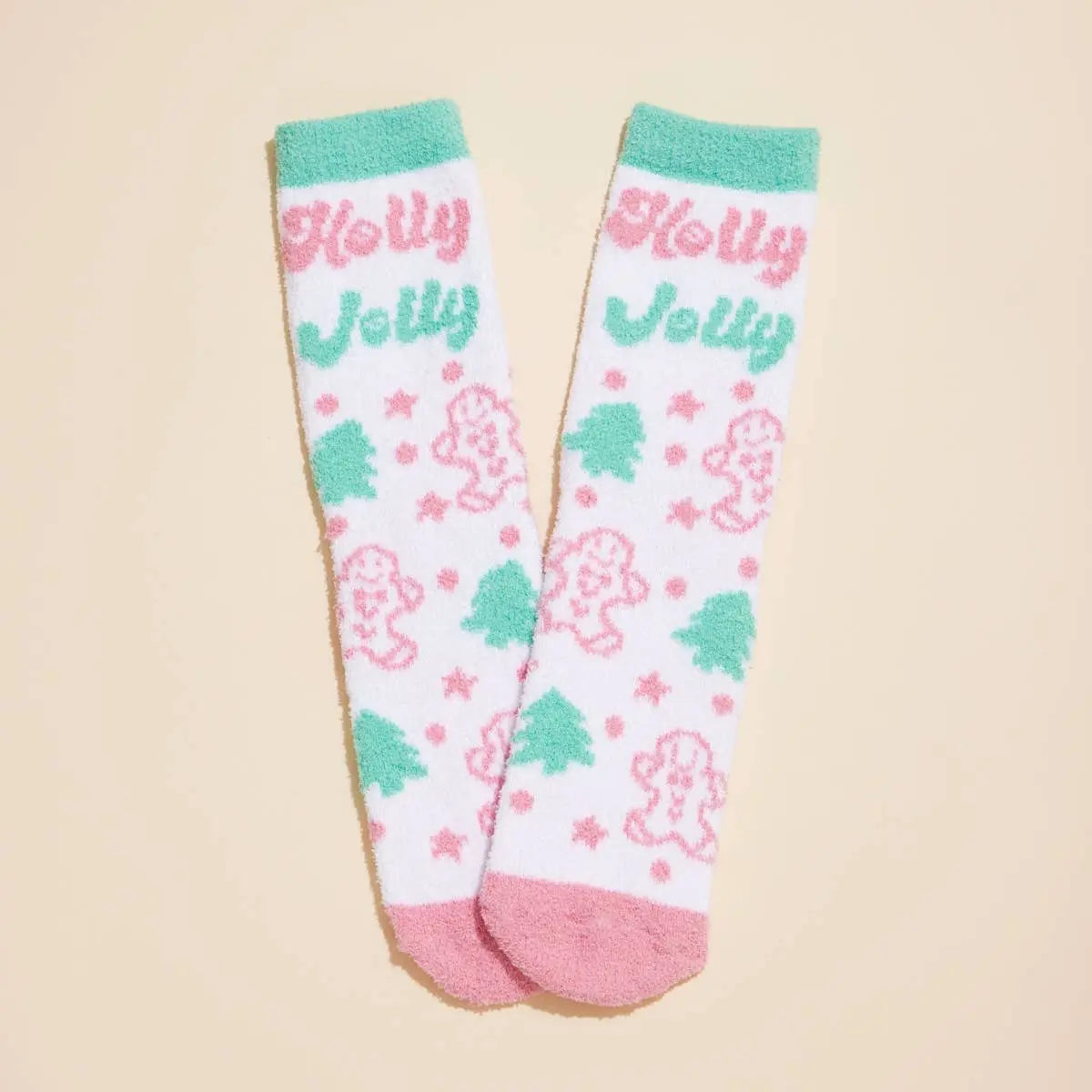 Christmas Fuzzy Socks Assorted Pack of 4 Frem