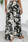 Black Floral Wide Leg Pants Florida Girl Fashion Boutique