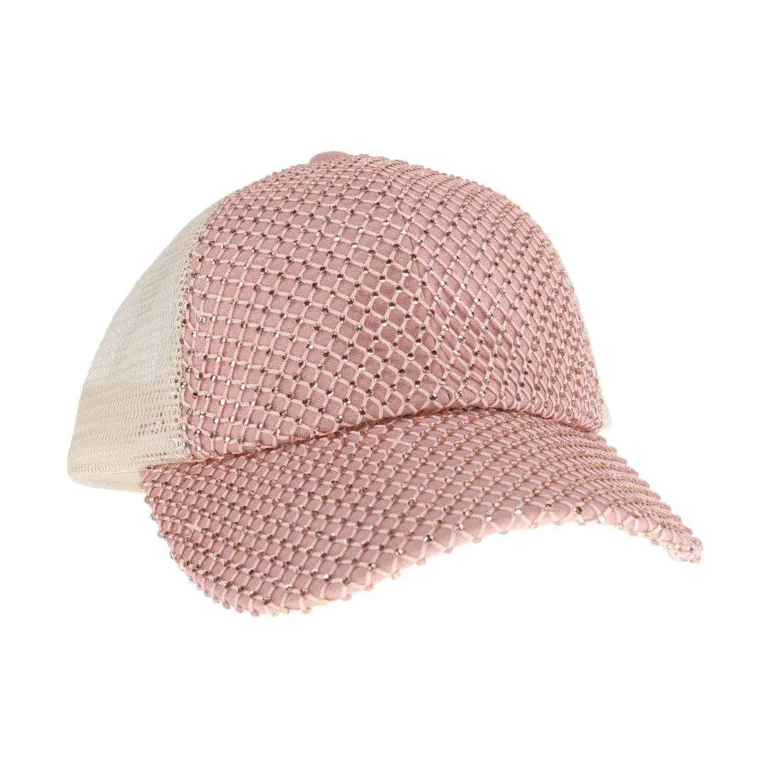 Rhinestone Adorned Ball Cap C.C Beanie