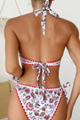 Red and White Floral Ring Bikini Florida Girl Fashion Boutique