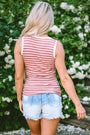 Stripped Ribbed Tank Florida Girl Fashion Boutique