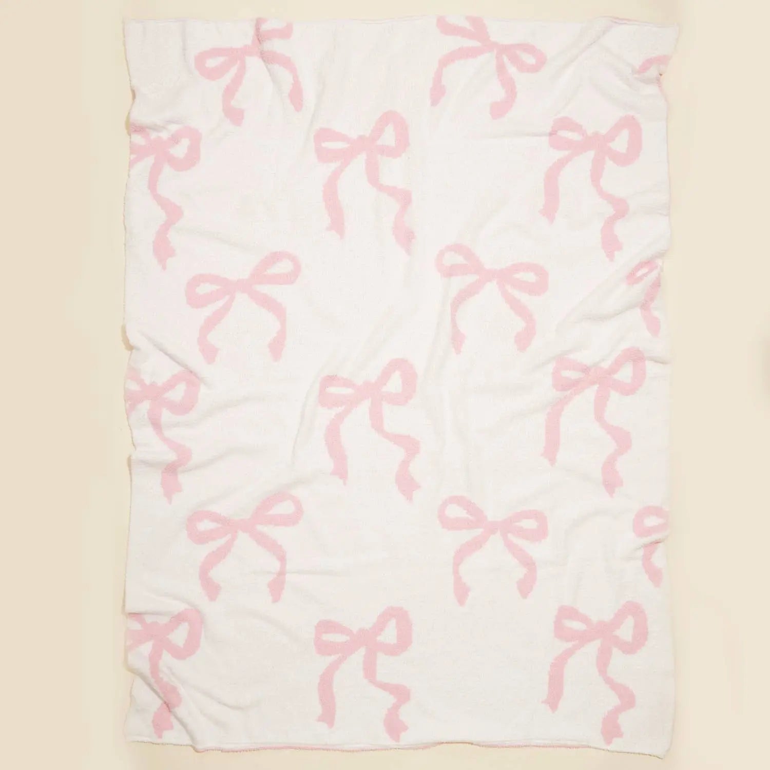 Bows Terry Cloth Blanket Frem