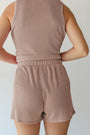 Brown Corded Top and Shorts Set Florida Girl Fashion Boutique
