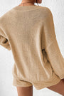Knit Khaki Top and Short Set Florida Girl Fashion Boutique