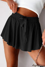 Drawstring High Waist Lined Tennis Skort Florida Girl Fashion Boutique