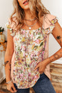 Floral Patchwork Ruffle Top Florida Girl Fashion Boutique