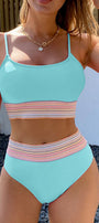 Teal Banded Bikini Florida Girl Fashion Boutique
