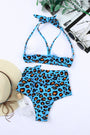 Blue Leopard Halter Bikini Florida Girl Fashion Boutique