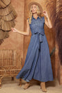 DENIM MAXI DRESS Bluivy