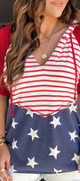 Stars and Striped Hooded Tee Florida Girl Fashion Boutique