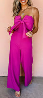 Bowknot Strapless Jumpsuit Florida Girl Fashion Boutique