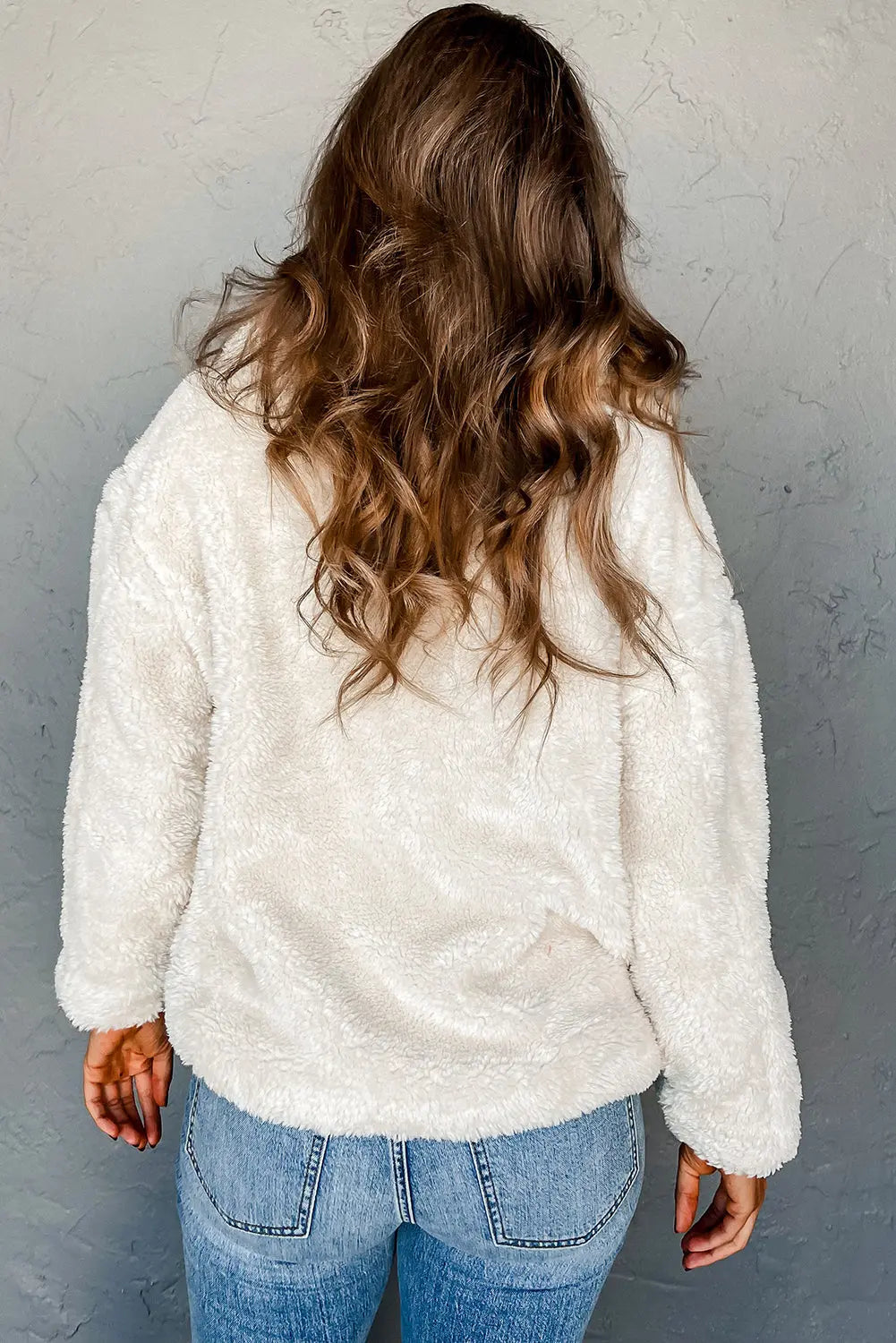 White Fuzzy Jacket Florida Girl Fashion Boutique