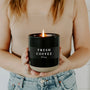Fresh Coffee 12 oz Soy Candle Sweet Water Decor