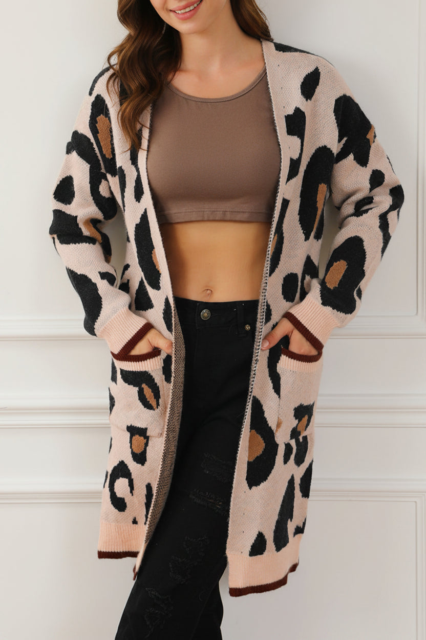 Leopard Print Midi Cardigan Florida Girl Fashion Boutique