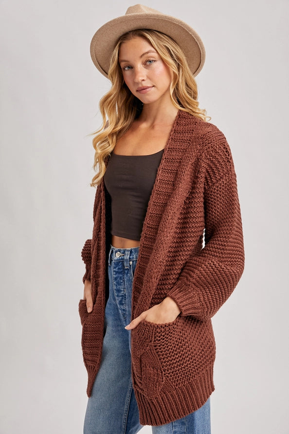 Chunky Cable Cardi