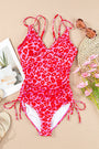 Adjustable Straps Ribbed Knit One Piece Swimsuit Florida Girl Fashion Boutique