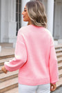 Pink Bow Round Neck Sweater Florida Girl Fashion Boutique