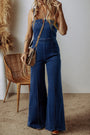 Denim Spaghetti Strap Jumpsuit Florida Girl Fashion Boutique