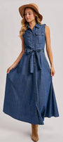 DENIM MAXI DRESS Bluivy