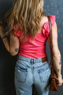 Ruffle Strap Tank Florida Girl Fashion Boutique